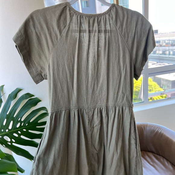 Olive casual dress - Picture 4 of 4